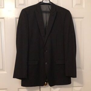 EUC Calvin Klein men’s sport coat, 44L dark charcoal gray